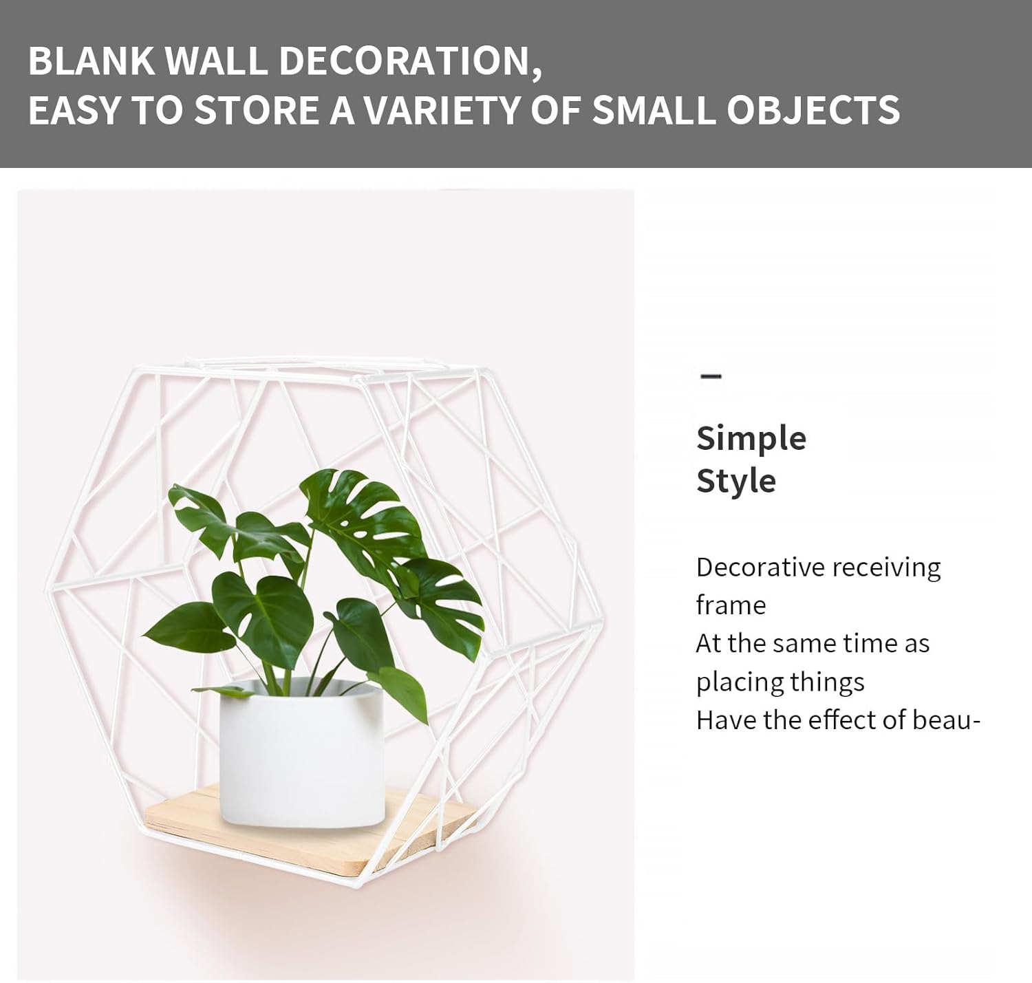 Estantes hexagonales blancos Estantes hexagonales blancos